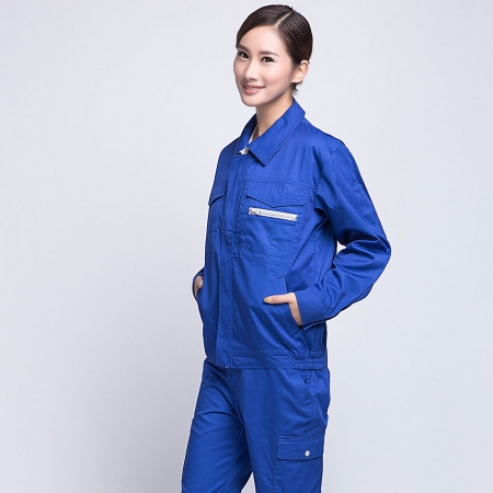 藍色春秋長袖工作服AC12-4
