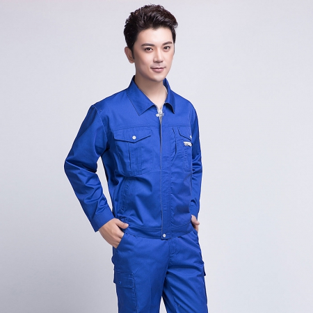 藍色春秋長袖工作服AC12-4