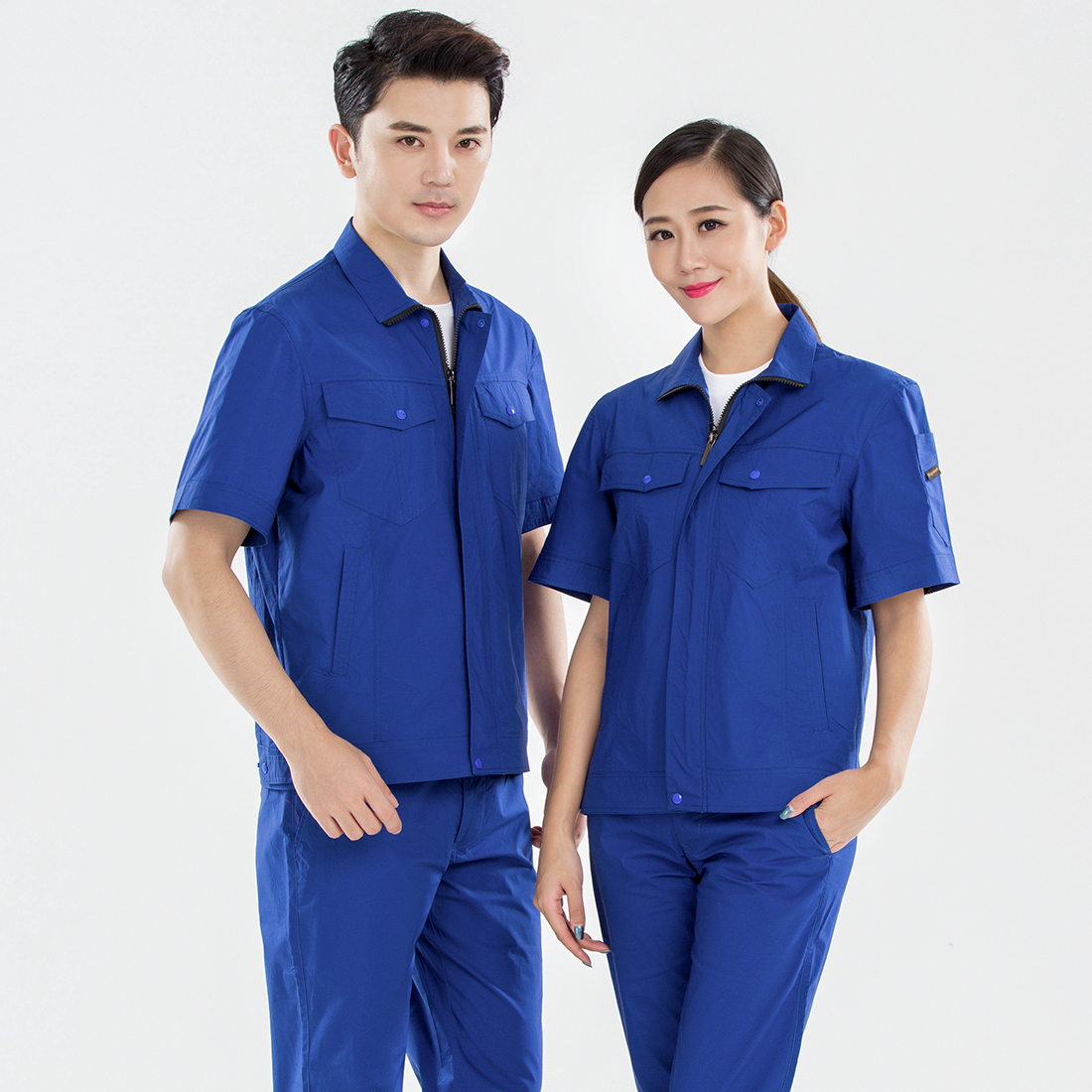 夏裝工廠工作服